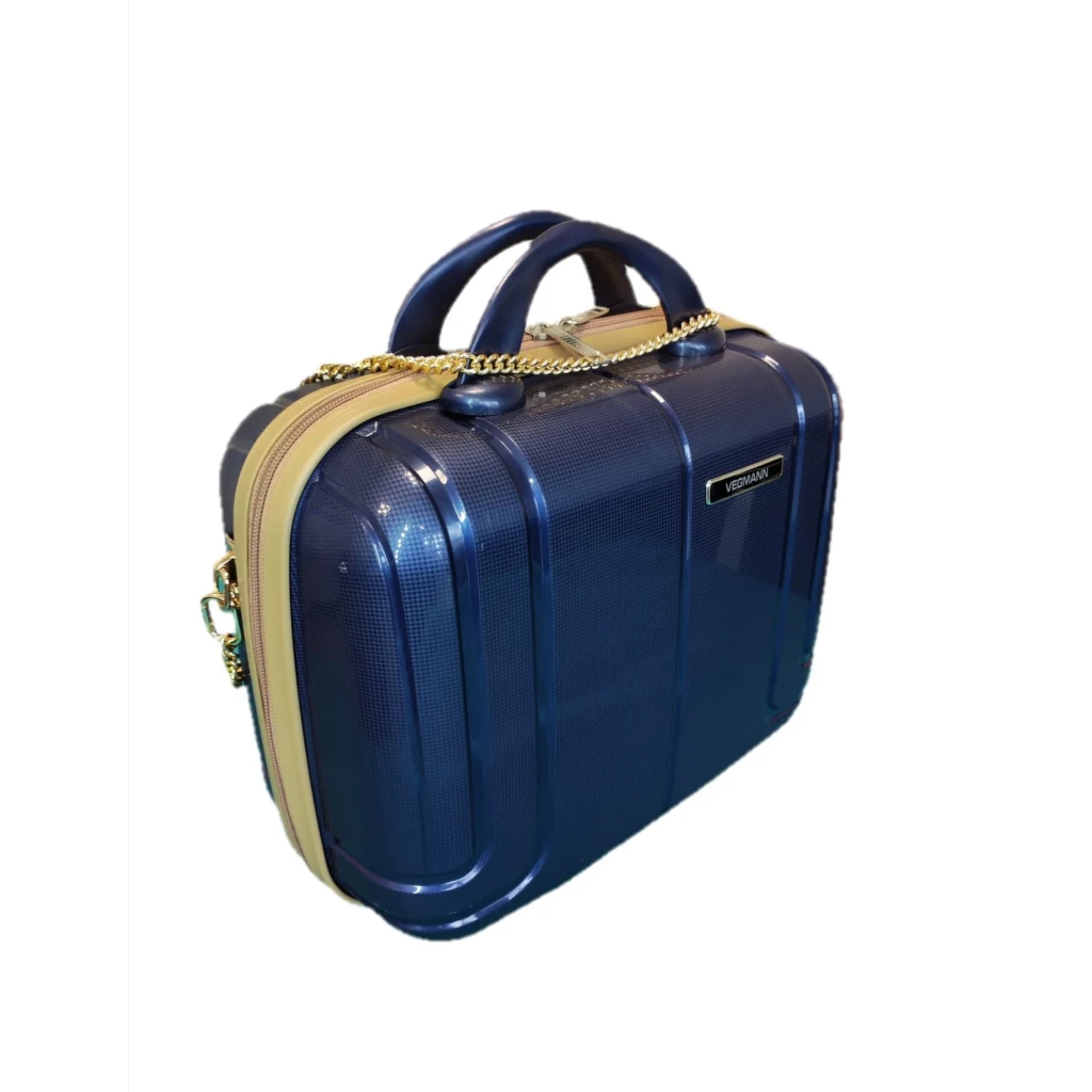 Vegmann Alya Kırılmaz Polipropilen Kadın Makyaj Bakım ve Takı Çantası Lacivert