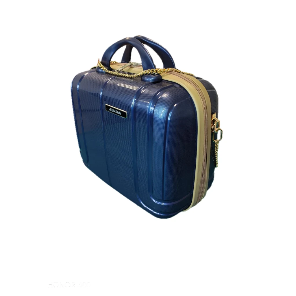 Vegmann Alya Kırılmaz Polipropilen Kadın Makyaj Bakım ve Takı Çantası Lacivert