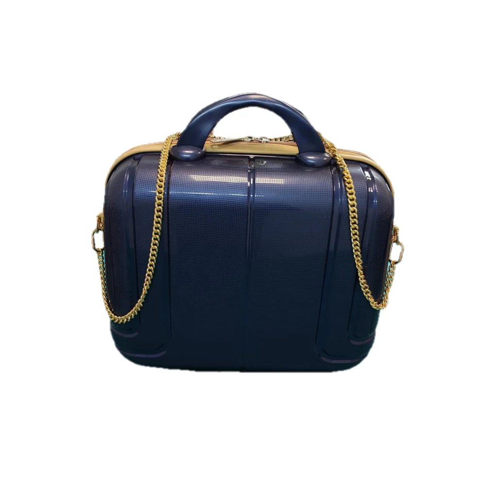 Vegmann Alya Kırılmaz Polipropilen Kadın Makyaj Bakım ve Takı Çantası Lacivert