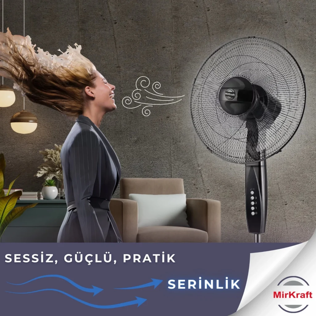 MirKraft FS-M40BR Stand Fan Vantilatör Manuel 16