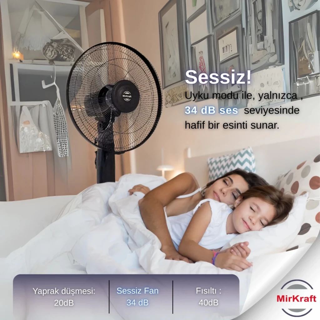 MirKraft FS-M40BR Stand Fan Vantilatör Manuel 16