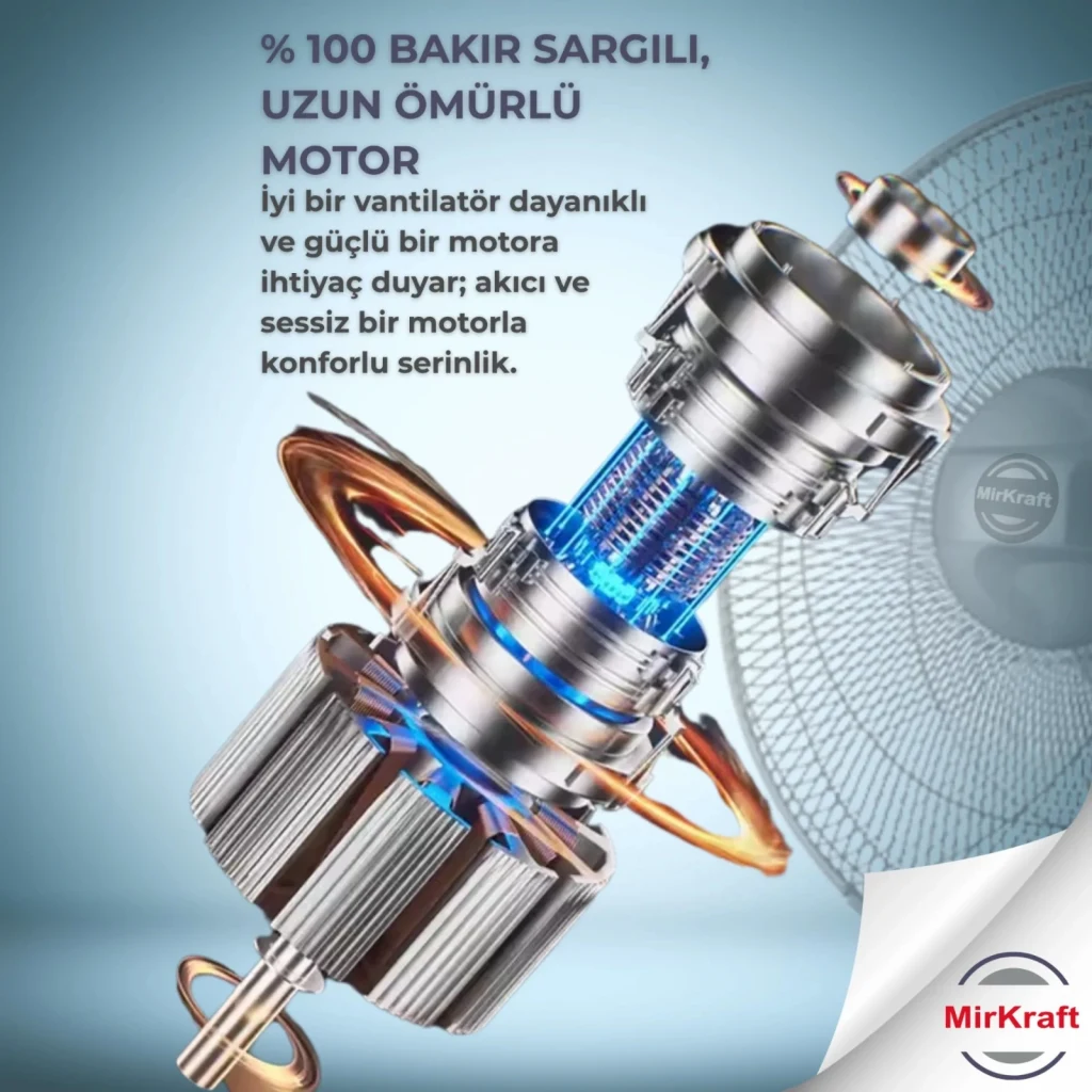 MirKraft FS-M40BR Stand Fan Vantilatör Manuel 16