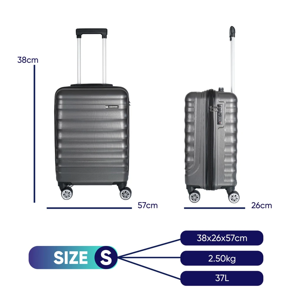 Vegmann Delphin Antrasit Kabin Boy Valiz