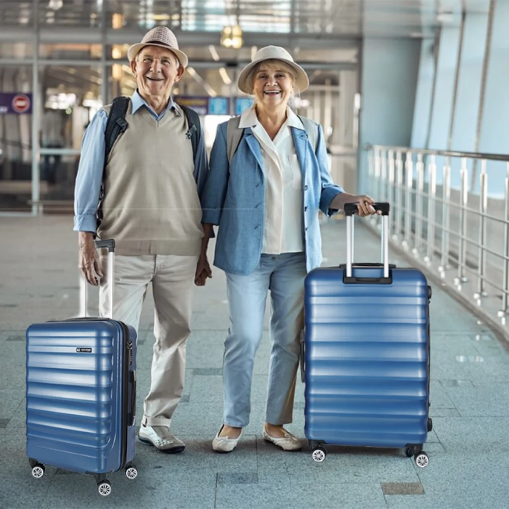 Vegmann Delphin Mavi 3 lü Valiz seti