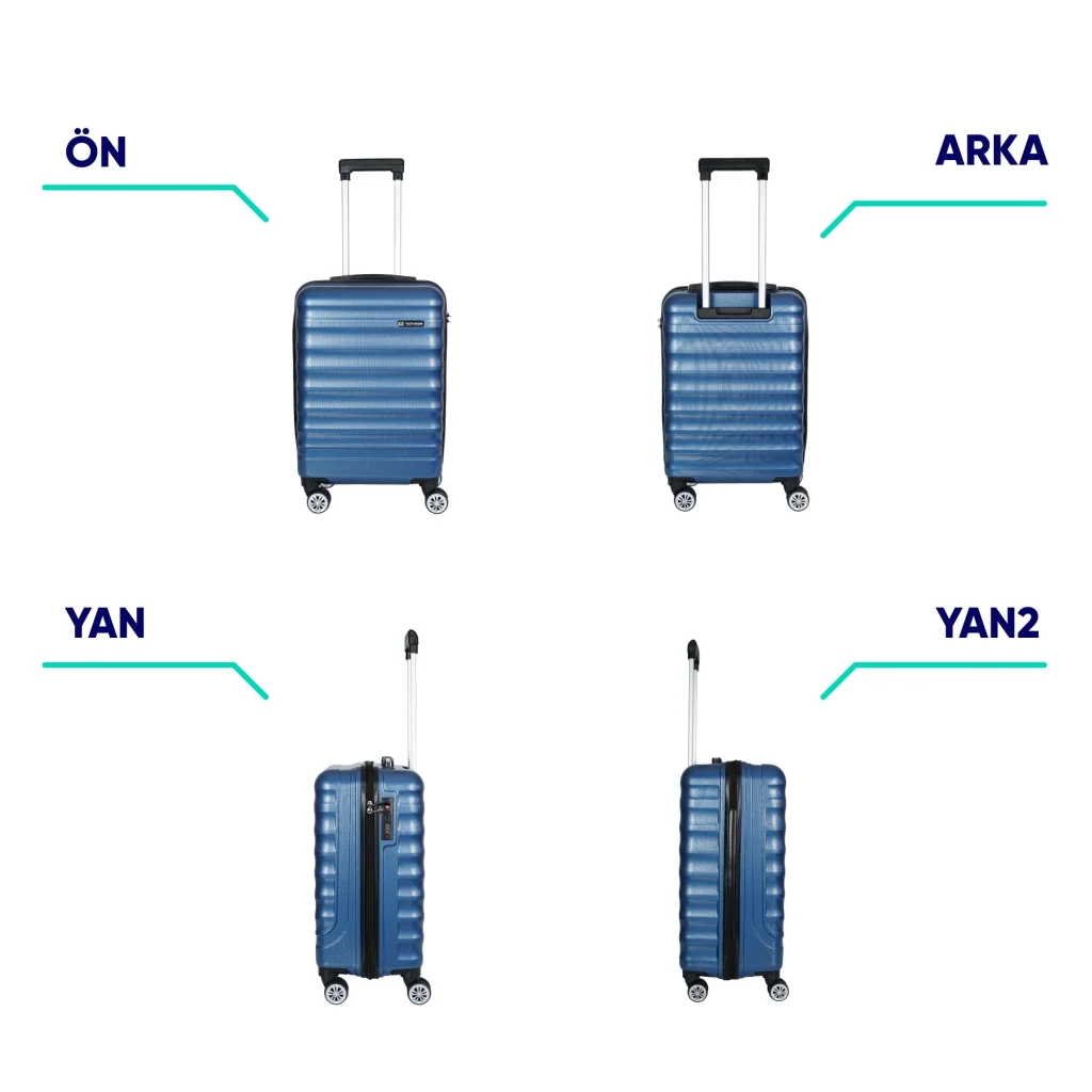 Vegmann Delphin Mavi Kabin Boy Valiz