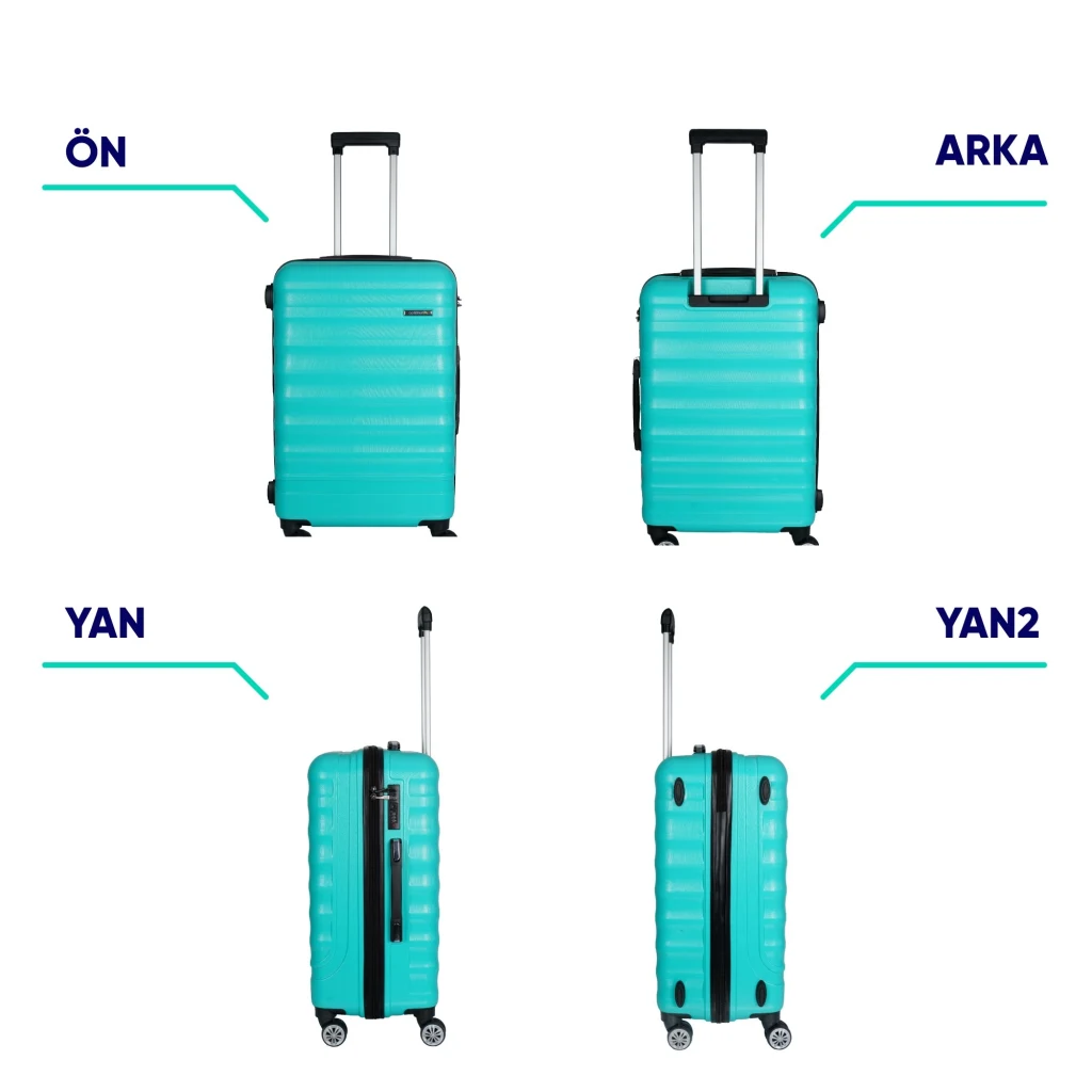 Vegmann Delphin Su Yeşili Orta Boy Valiz