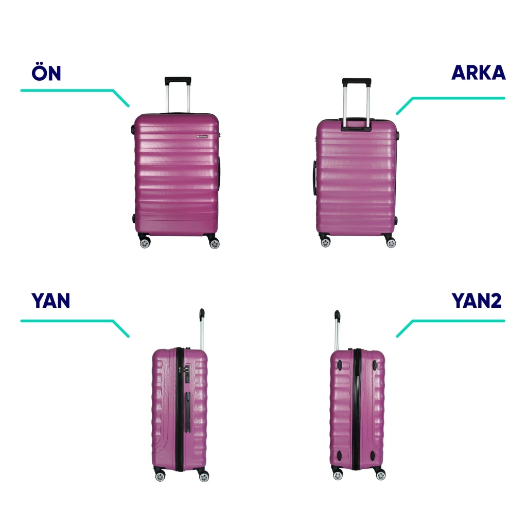 Vegmann Delphin Violet Büyük Boy Valiz