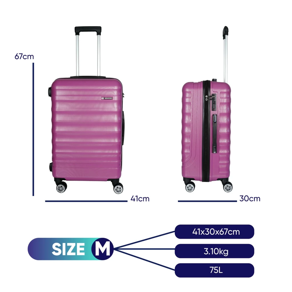 Vegmann Delphin Violet Orta Boy Valiz