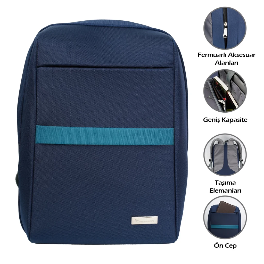 Vegmann Hazar 15,6 inç Dizüstü Bilgisayar Uyumlu Laptop Sırt Çantası