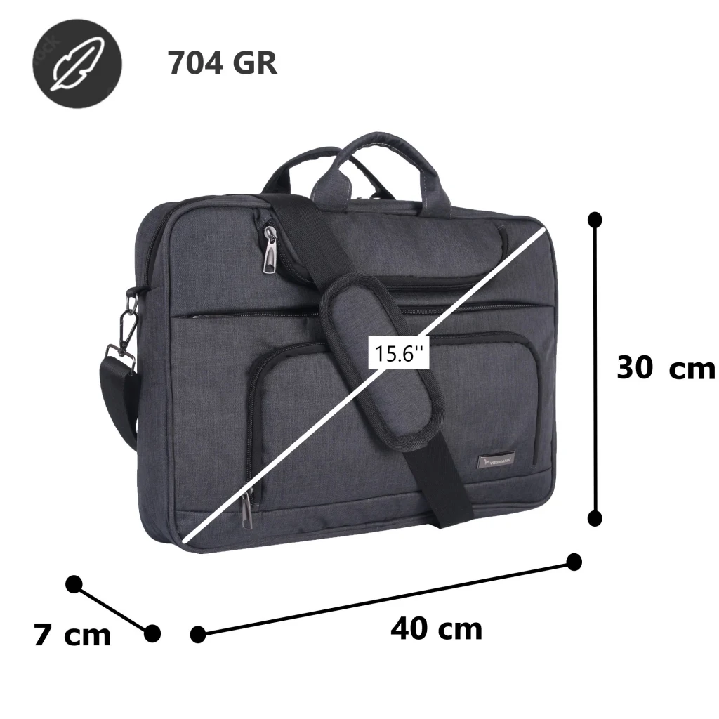 Vegmann Norma 15.6 inç Dizüstü Bilgisayar Uyumlu Evrak ve Laptop Çantası