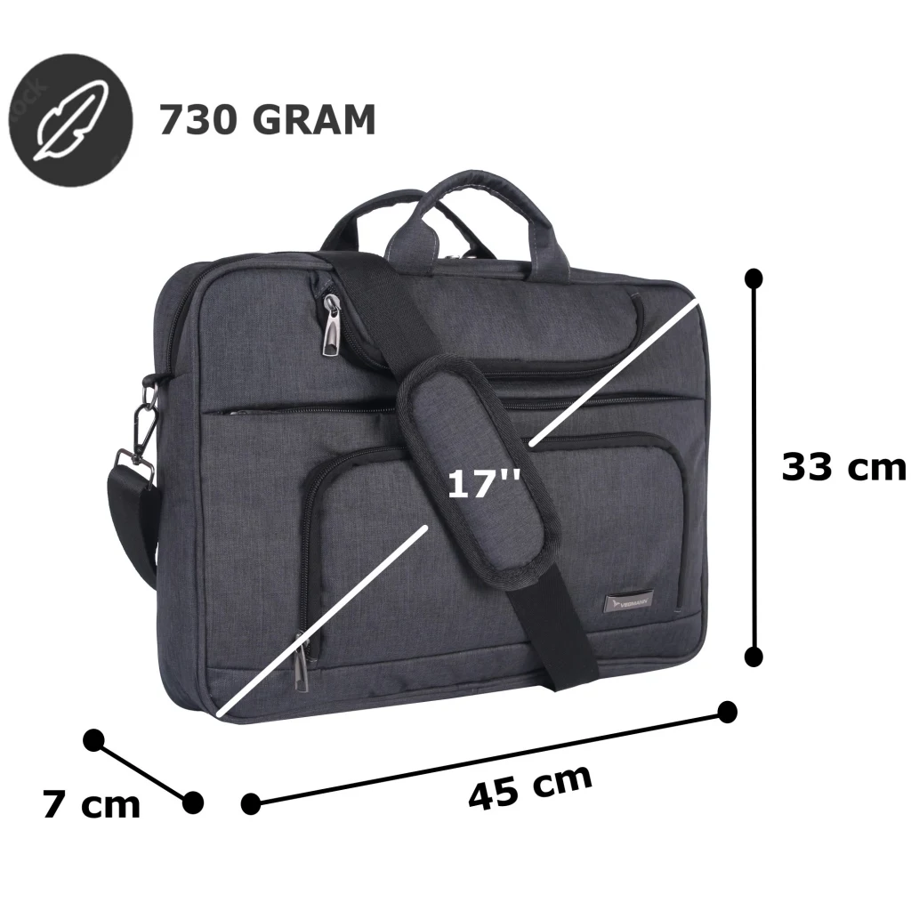 Vegmann Norma 17.3 inç Dizüstü Bilgisayar Uyumlu Evrak ve Laptop Çantası
