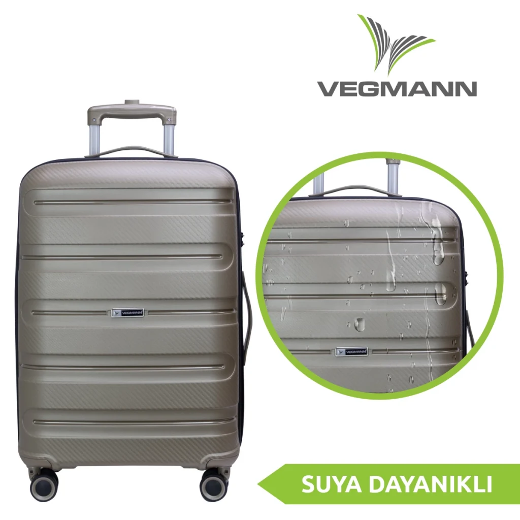 Vegmann Polipropilen (PP) Atlas Gold 3lü Valiz Seti