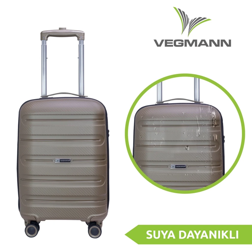 Vegmann Polipropilen (PP) Atlas Gold 3lü Valiz Seti