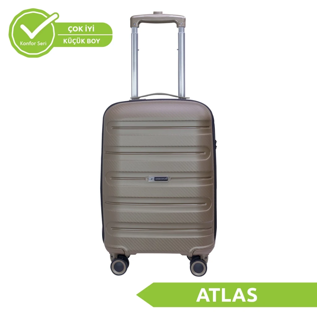 Vegmann Polipropilen (PP) Atlas Gold Kabin Boy Valiz