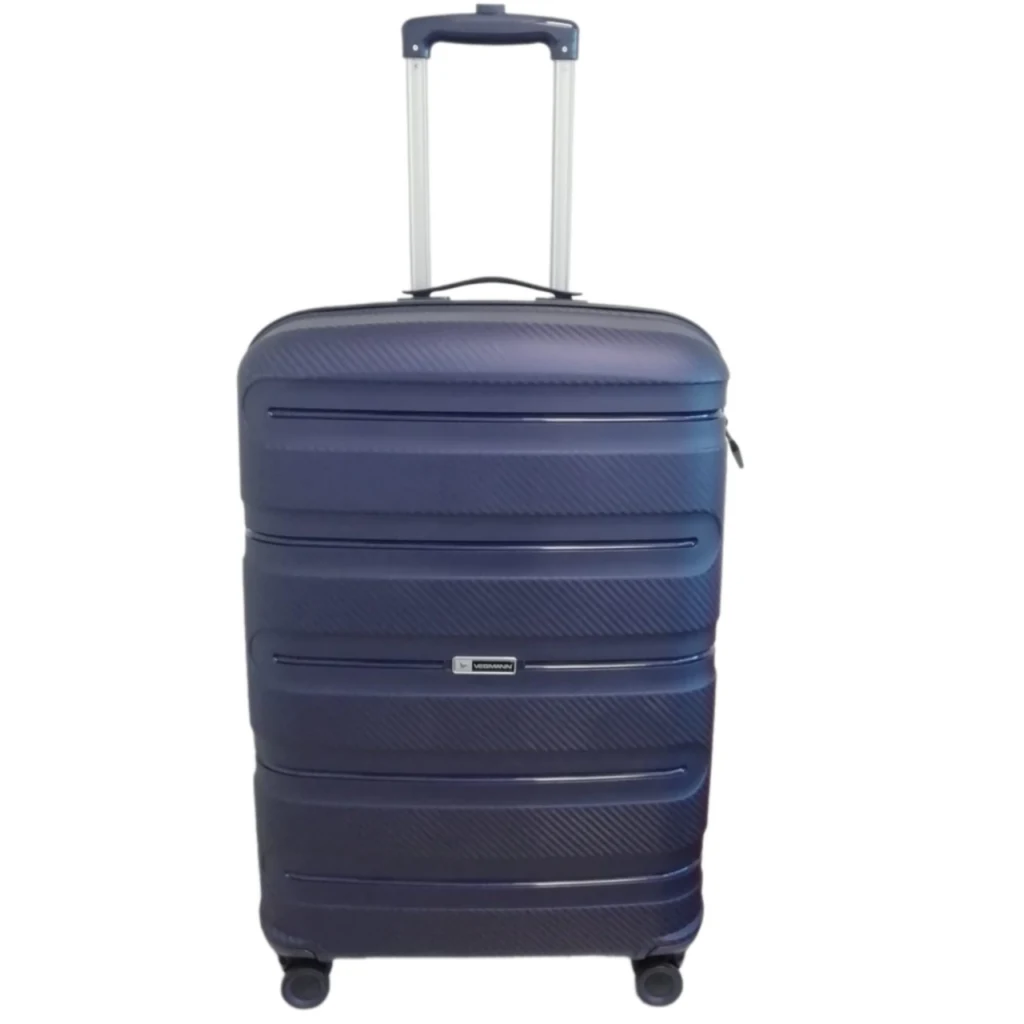 Vegmann Polipropilen (PP) Atlas Lacivert Büyük Boy Valiz