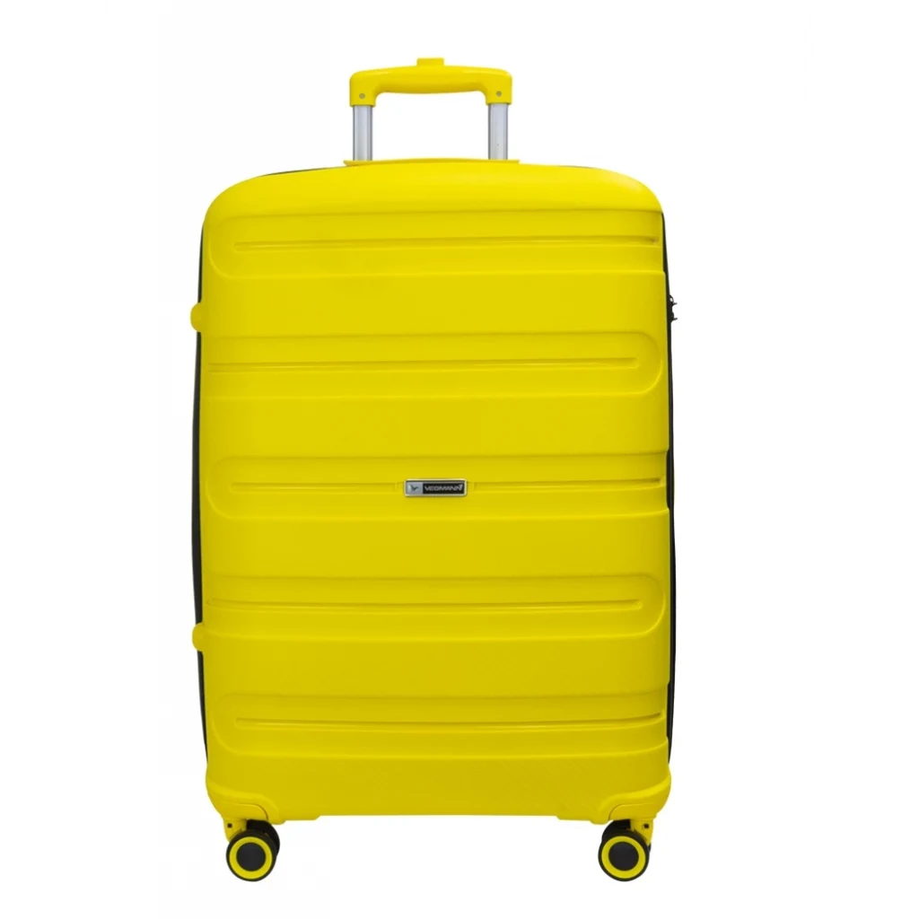 Vegmann Polipropilen (PP) Atlas Sarı Orta Boy Valiz