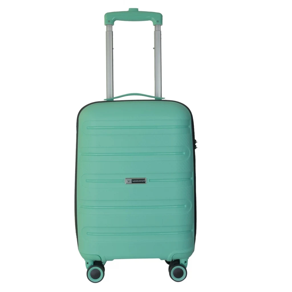 Vegmann Polipropilen (PP) Atlas Su Yeşili Kabin Boy Valiz