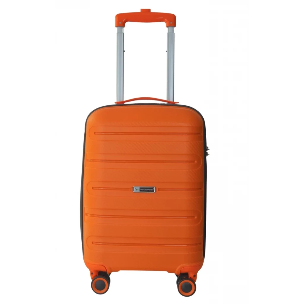Vegmann Polipropilen (PP) Atlas Turuncu Kabin Boy Valiz