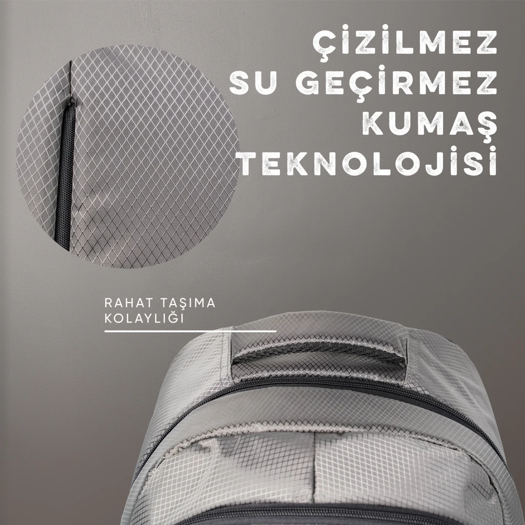 Vegmann Spectra 15,6 inç Uyumlu Gri Laptop Sırt Çantası