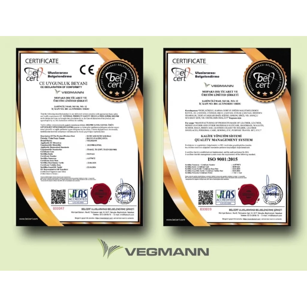 Vegmann Tartılı Scadel Violet Büyük Boy Valiz