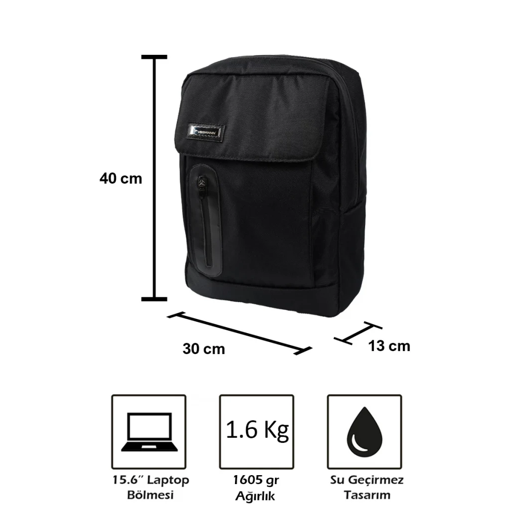 Vegmann Uray 15-15,6 inç Dizüstü bilgisayar uyumlu Laptop Sırt Çantası