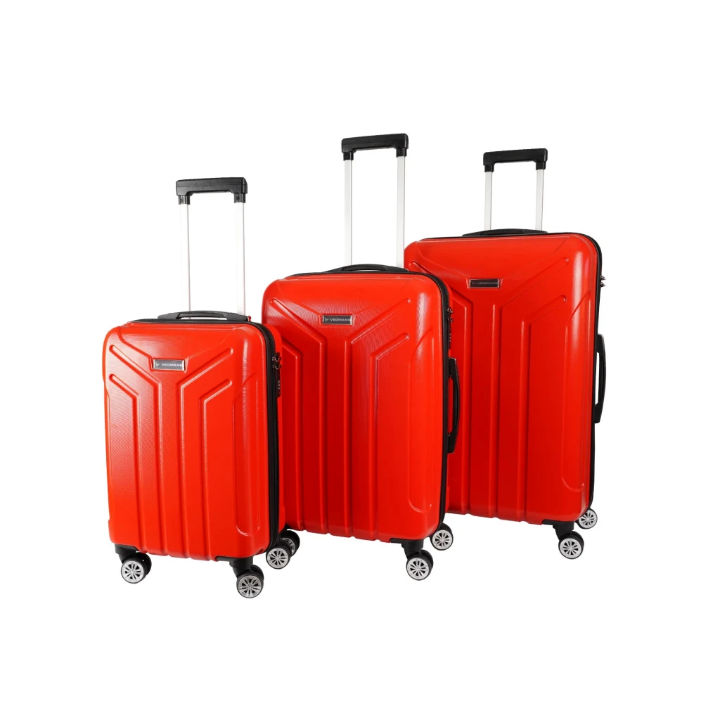 Vegmann Vela Kırmızı 3lü Valiz Seti