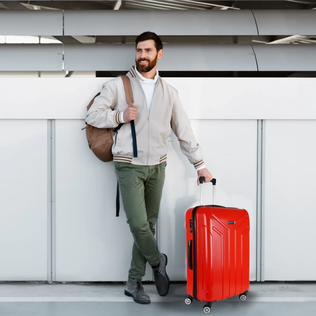 Vegmann Vela Kırmızı 3lü Valiz Seti