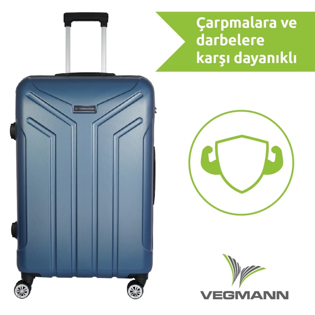 Vegmann Vela Mavi Orta Boy Valiz