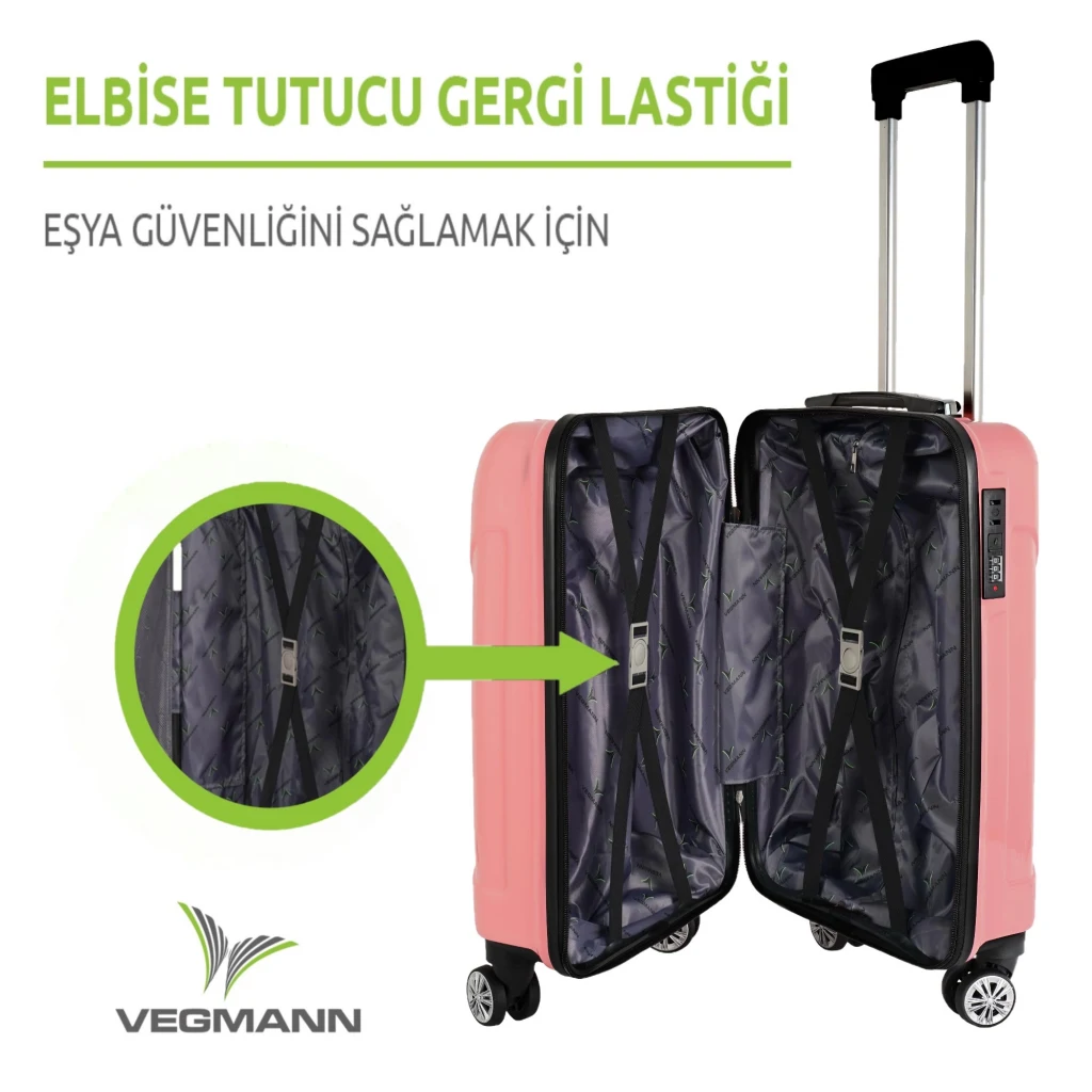 Vegmann Vela Pembe Kabin Boy Valiz