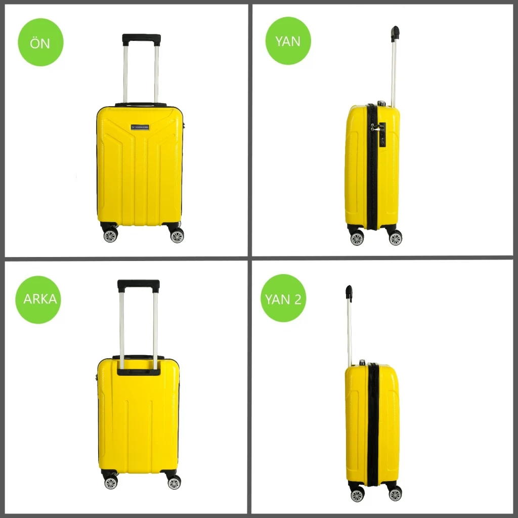 Vegmann Vela Sarı Kabin Boy Valiz