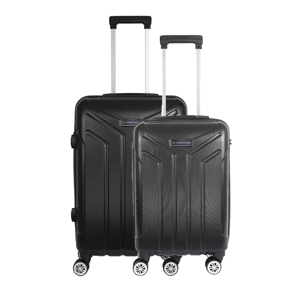 Vegmann Vela Siyah 2li Valiz Seti Orta Boy,Kabin Boy