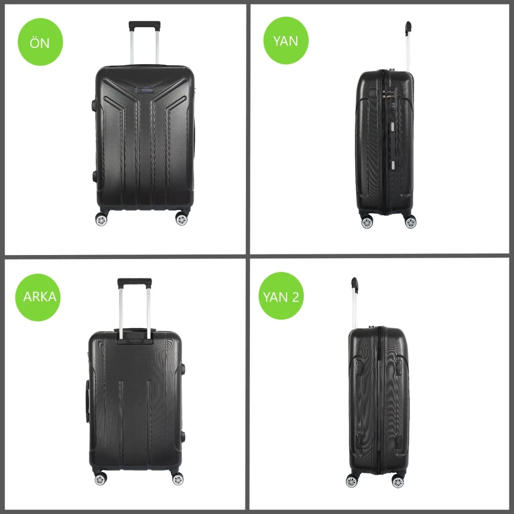 Vegmann Vela Siyah Orta Boy Valiz