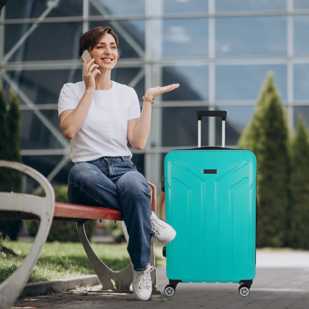 Vegmann Vela Su Yeşili 3lü Valiz seti