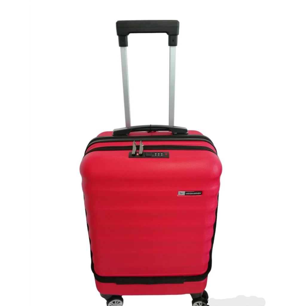 Vegmann Wave Laptop Bölmeli Kırmızı Kabin Boy Valiz