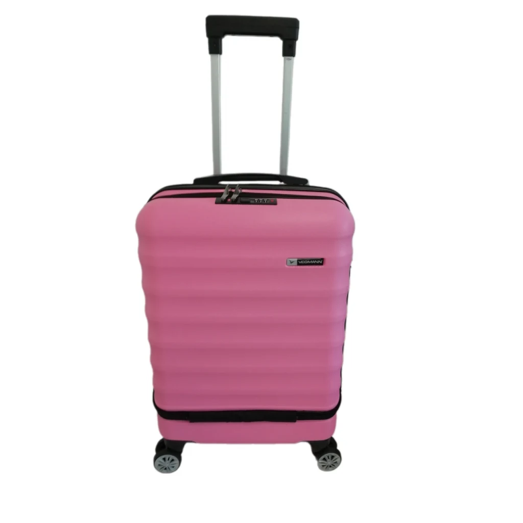 Vegmann Wave Laptop Bölmeli Pembe Kabin Boy Valiz