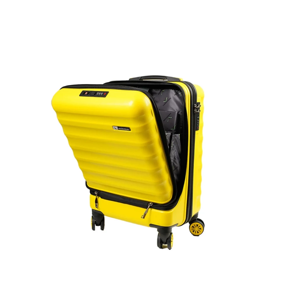 Vegmann Wave Laptop Bölmeli Sarı Kabin Boy Valiz
