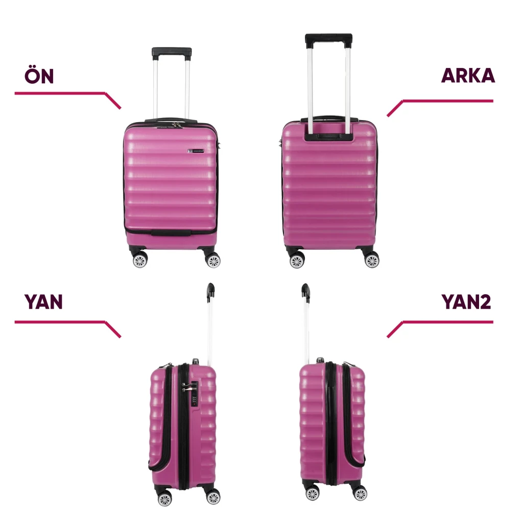 Vegmann Wave Laptop Bölmeli Violet Kabin Boy Valiz