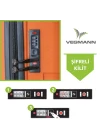 Vegmann Polipropilen (PP) Atlas Turuncu 3lü Valiz Seti