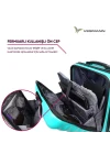 Vegmann Wave Laptop Bölmeli Su Yeşili Kabin Boy Valiz