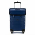Vegmann Avalon Laptop Bölmeli PP Kırılmaz Lacivert Kabin Boy Valiz