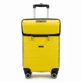 Vegmann Avalon Laptop Bölmeli PP Kırılmaz Sarı Kabin Boy Valiz