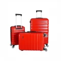 Vegmann Delphin Kırmızı 3 lü Valiz seti
