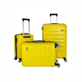 Vegmann Delphin Sarı 3 lü Valiz seti