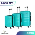 Vegmann Delphin Su Yeşili 3 lü Valiz seti