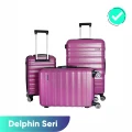 Vegmann Delphin Violet 3 lü Valiz seti