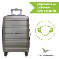 Vegmann Polipropilen (PP) Atlas Gold Büyük Boy Valiz