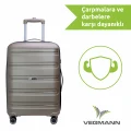 Vegmann Polipropilen (PP) Atlas Gold Orta Boy Valiz