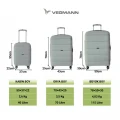 Vegmann Polipropilen (PP) Atlas Gri Büyük Boy Valiz