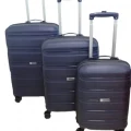 Vegmann Polipropilen (PP) Atlas Lacivert 3lü Valiz Seti