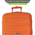 Vegmann Polipropilen (PP) Atlas Turuncu Büyük Boy Valiz